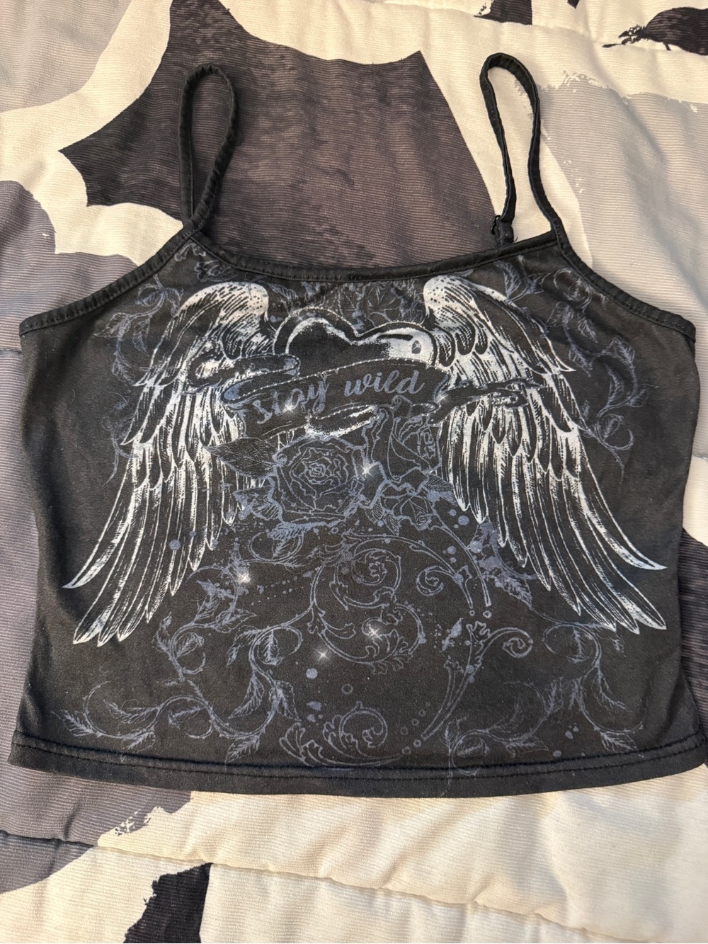 Graphic Cami in Black & White